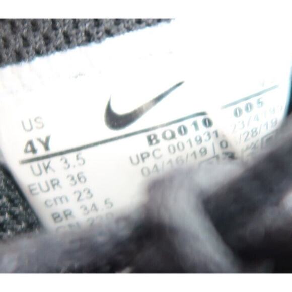 Nike Shoes Kids 4Y Sneakers Air Max 270 React Black Gold Athletic Sport Trainers - Picture 15 of 15